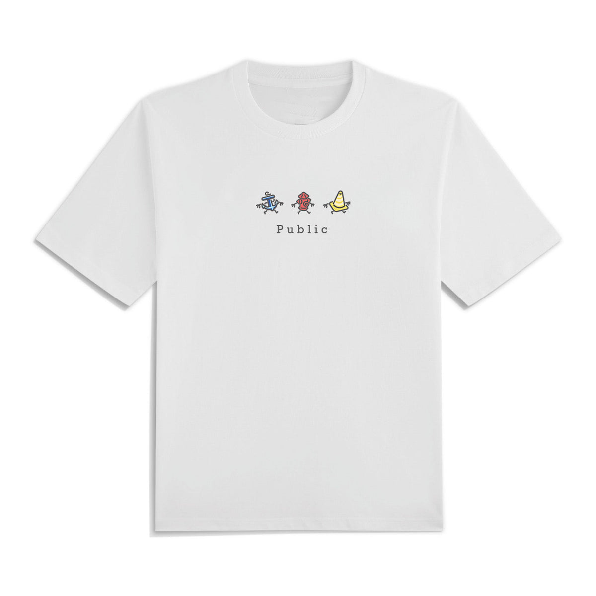 Embroidery Graphic Tee - Public