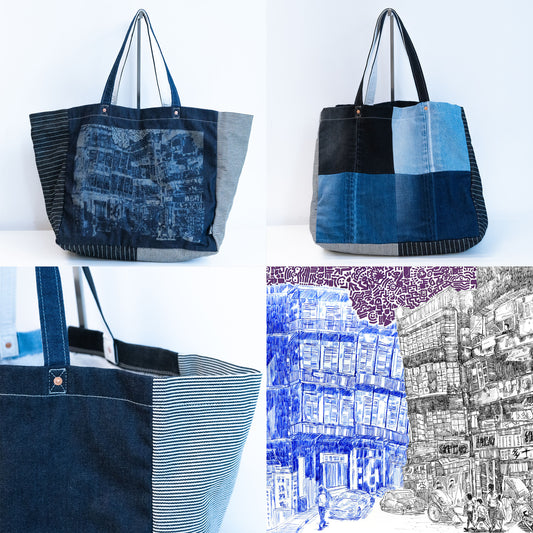 "Art in Wan Chai" Tote Bag Designed by Fong Tsz Ho
